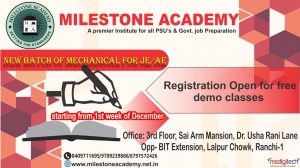 GATE exam preparations by Milestone Academy, Ranchi	